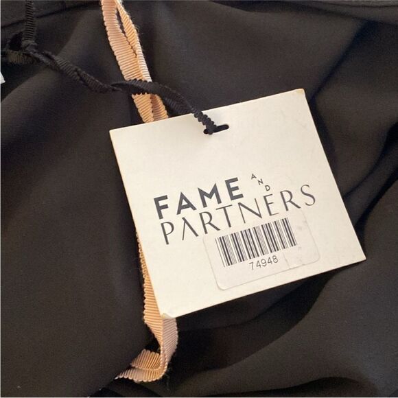 NWT Fameand Partners Elegant Black Sleeveless Dress, US4 - Picture 8 of 9